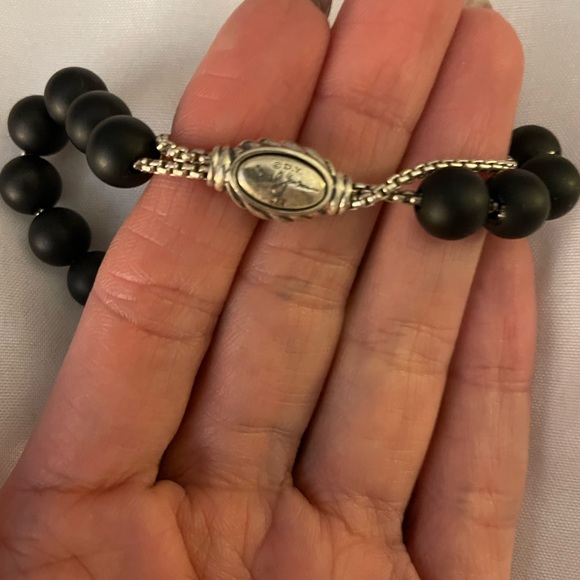 David Yurman Black Onyx Spiritual Bead Bracelet - Picture 2 of 2